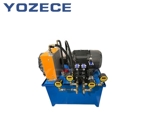 Non-Standard Hydraulic System with Four Pressure Gauges